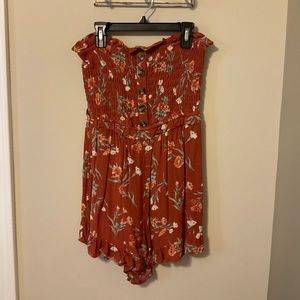American eagle floral romper